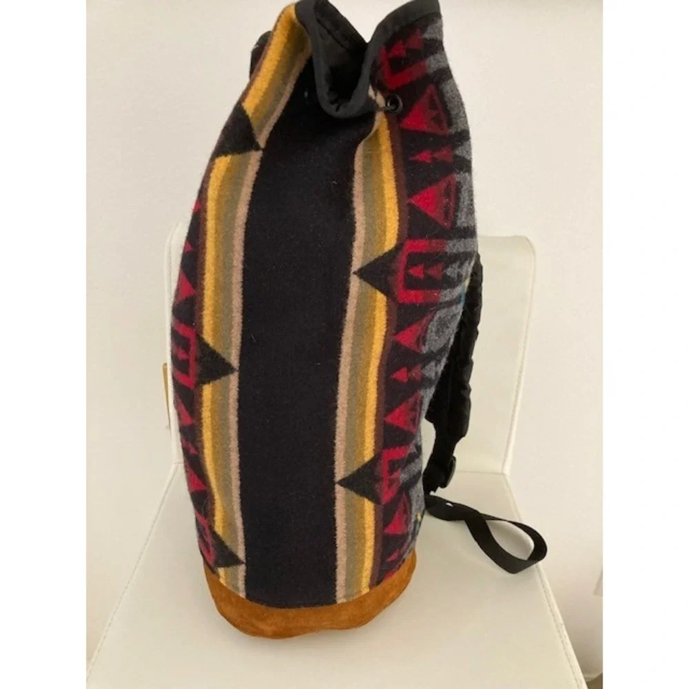 Pendelton Large Sling Hobo Bag Suede and Wool Aztec NWT Rare